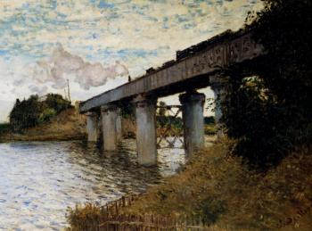尅勞德 莫奈 The Railway Bridge At Argenteuil